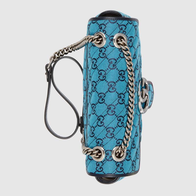 Gucci GG Marmont Small Matelasse Shoulder Bag 443497 Blue